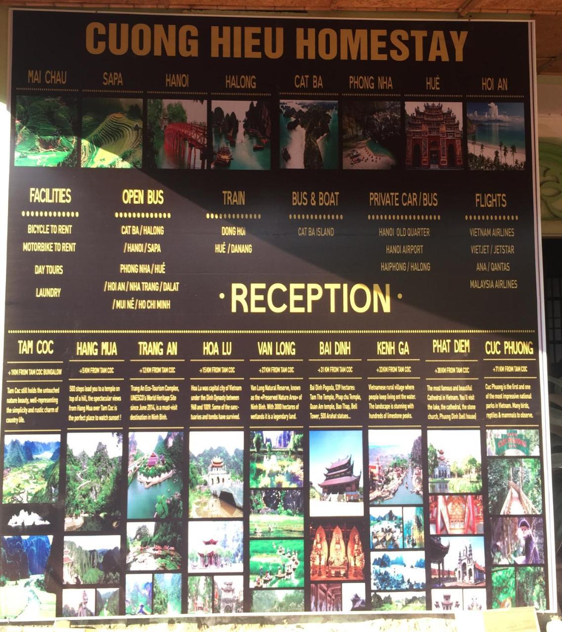 Tam Coc Cuong Hieu Homestay Нин Бин Екстериор снимка